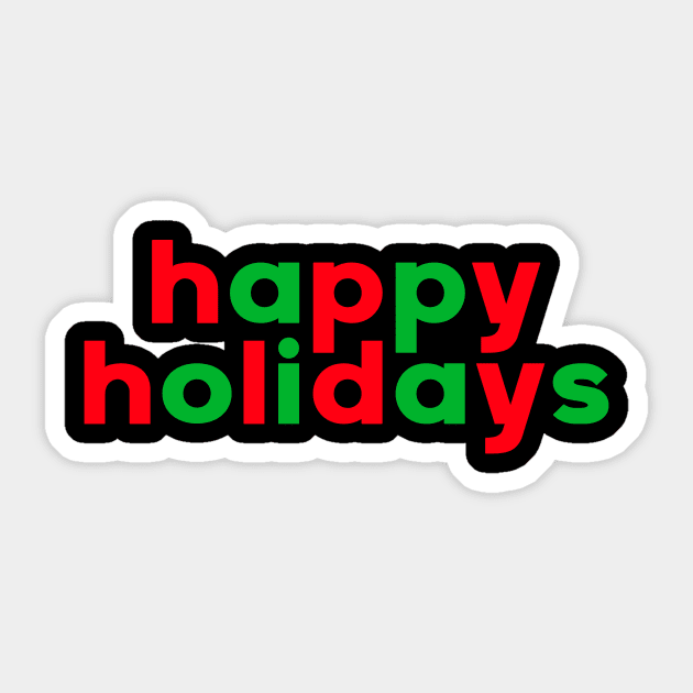 Simply Happy Holidays Sticker by XanderWitch Creative